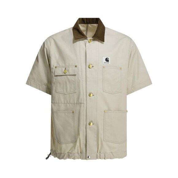 Sacai Carhartt Wip Duck Overshirt Jacket Tag Size 4 Men